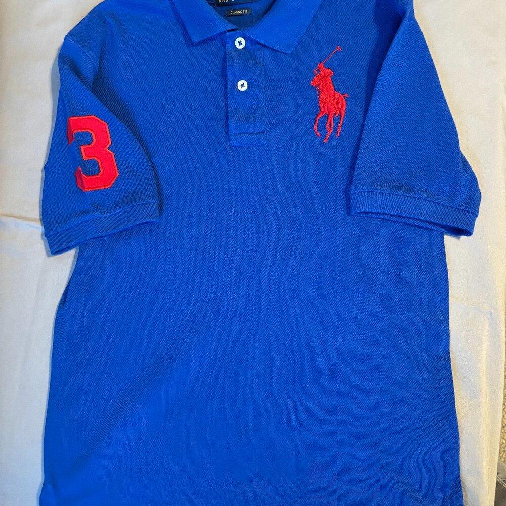 Polo Ralph Lauren Royal Blue Boys Size M (10-12) Short Sleeve Classic Fit